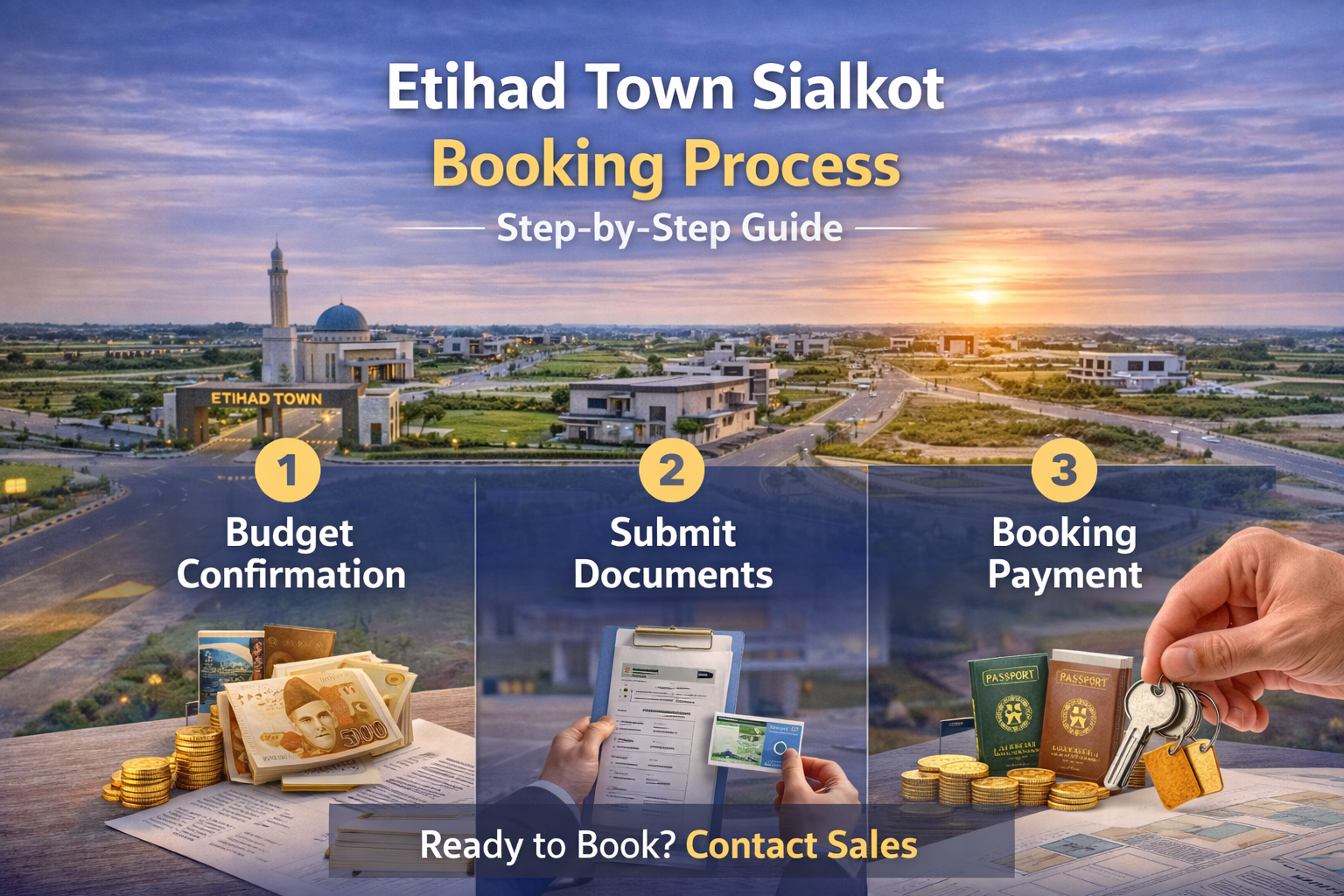 Etihad Town Sialkot Booking Process